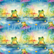 Frogs seamless pattern